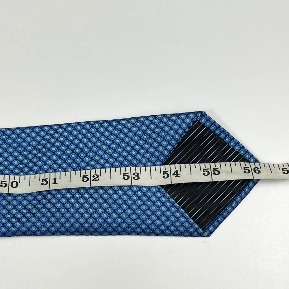 New Ted Baker London Neat Dot Silk Blend Tie in Blue